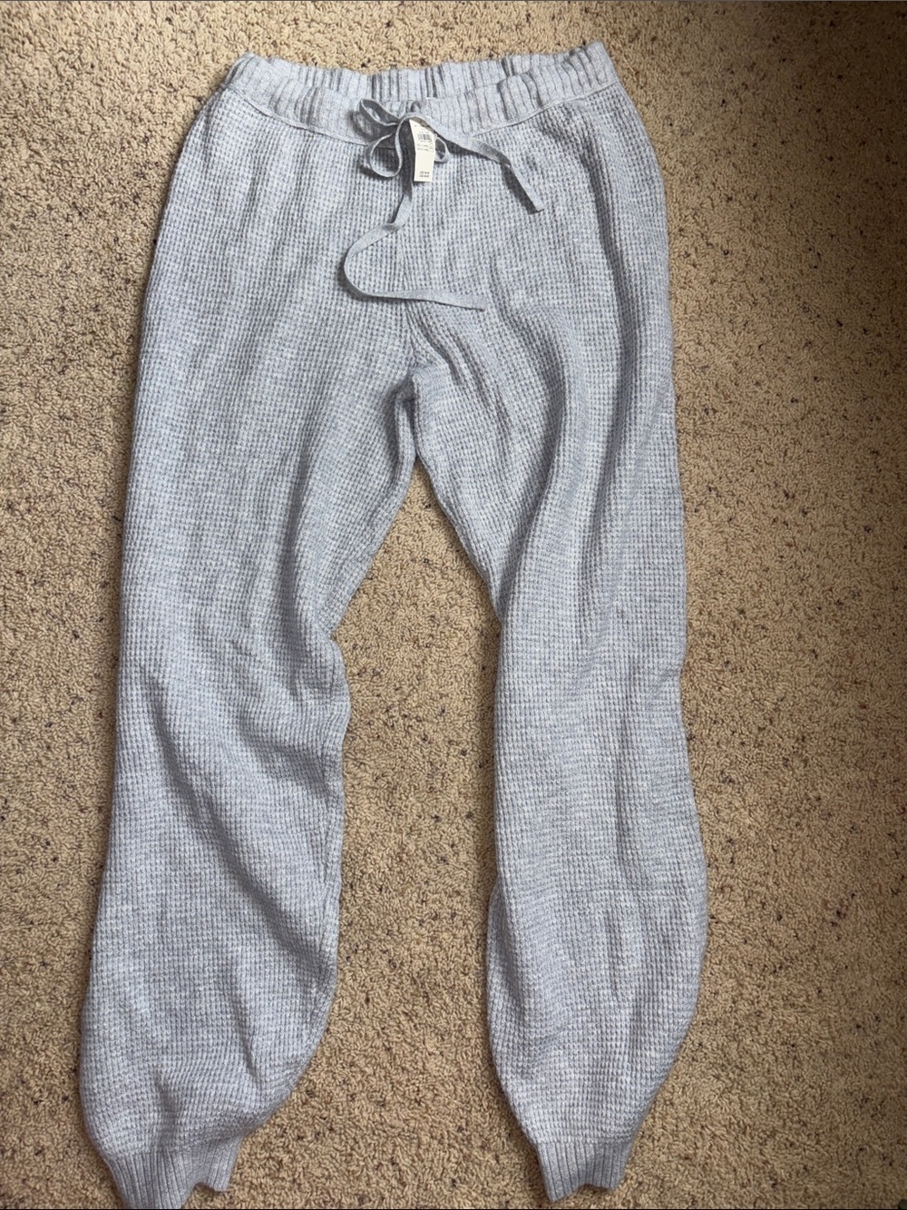 aerie waffle joggers NWT